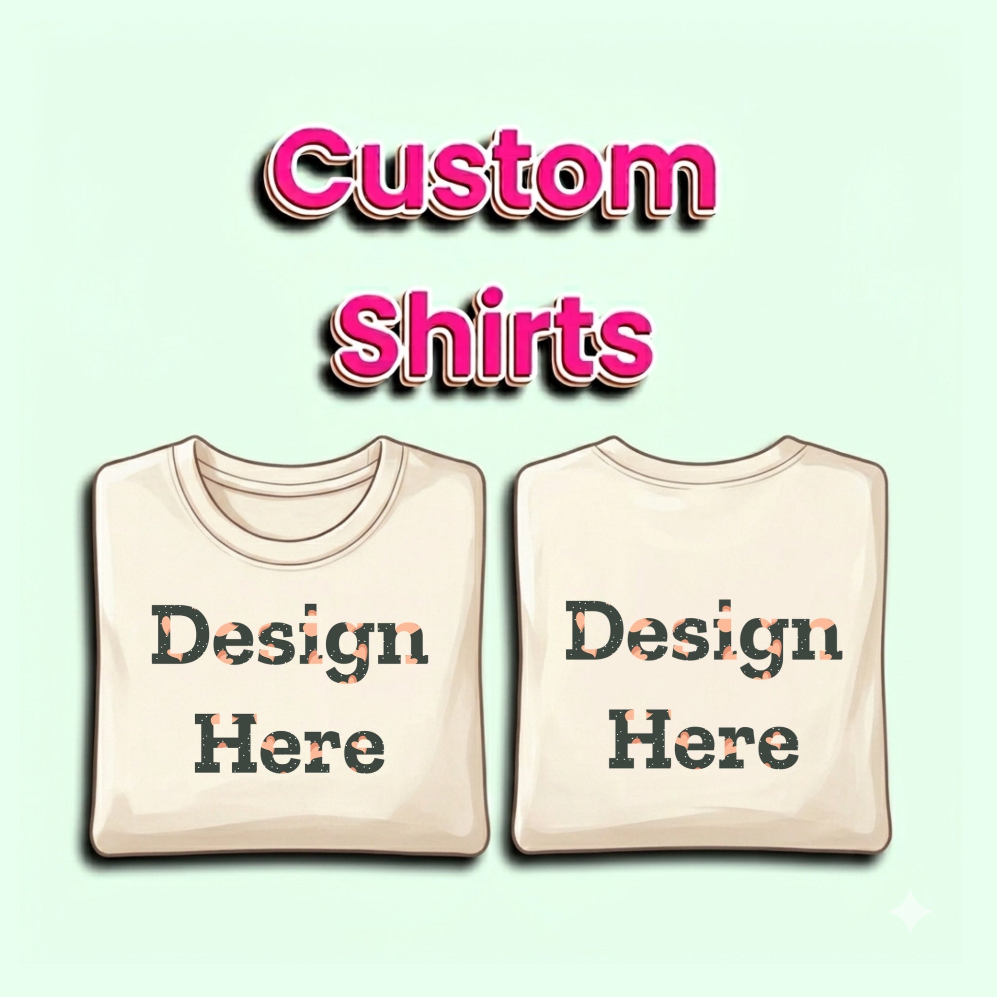 Custom T-shirt Front and back design